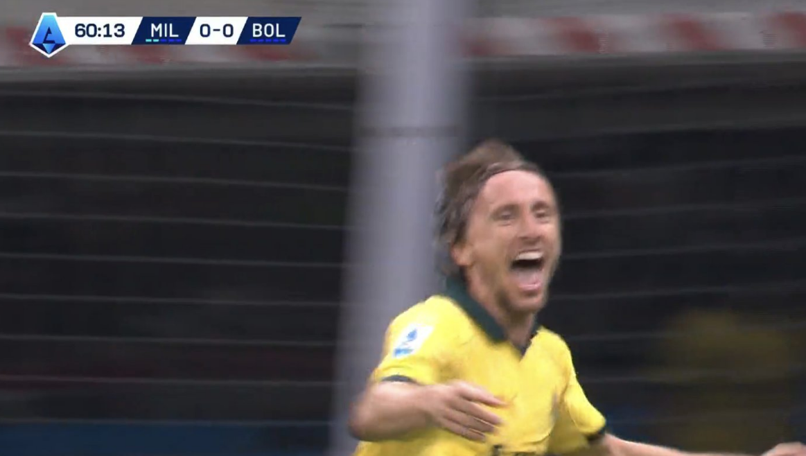 Luka Modric megszerezte első gólját a Milanban –  VIDEÓ