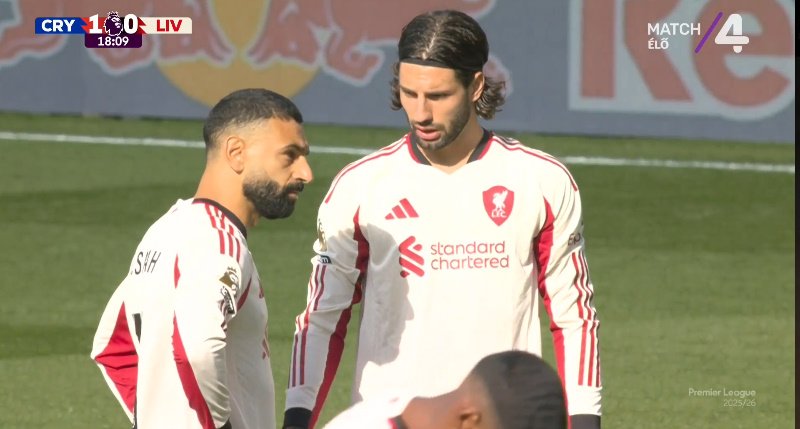 Szoboszlai átengedte a szabadrúgást Salahnak, ez lett a vége –  VIDEÓ