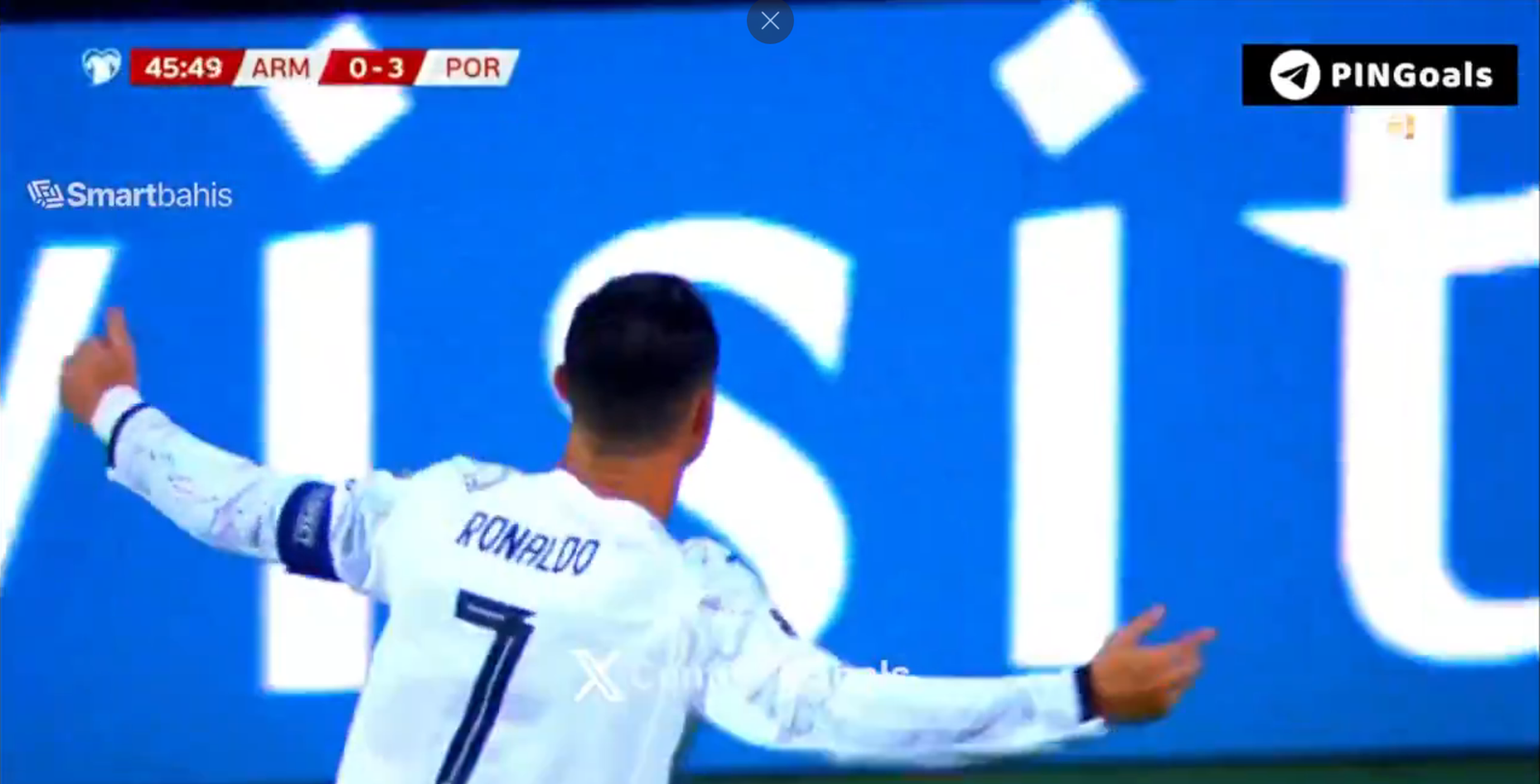 Cristiano Ronaldo bombagólt rúgott Örményország ellen –  VIDEÓ