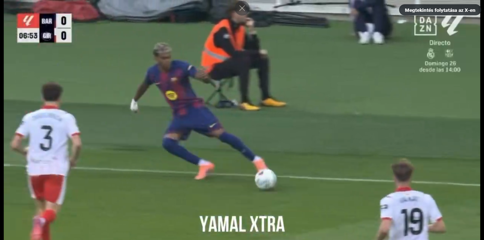 Lamine Yamal az év cselét mutatta be a Girona játékosával szemben –  VIDEÓ