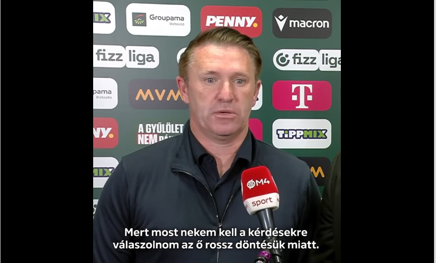 Robbie Keane-t szétvágta az ideg az interjú közben a Paks meccs után – VIDEÓ